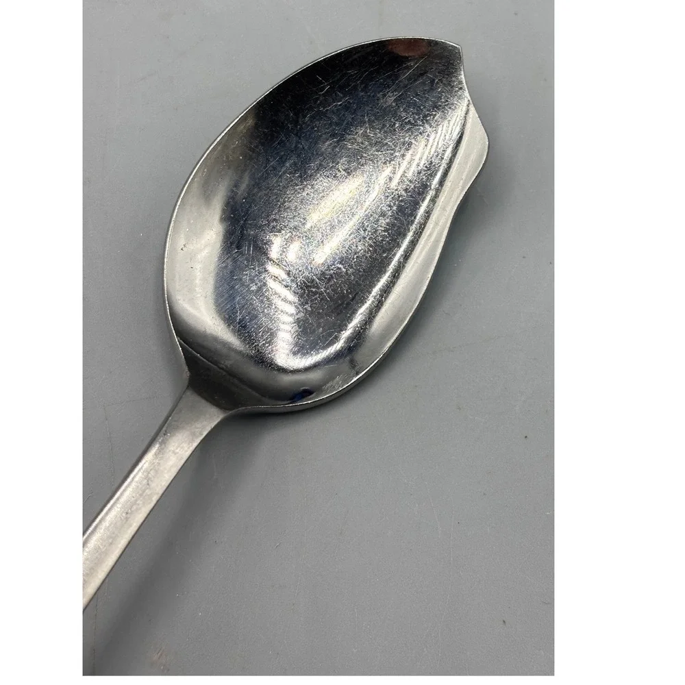 Vtg EPIC Jelly Serving Spoon Faux Wood Handle Stainless Steel‎ Japan MCM